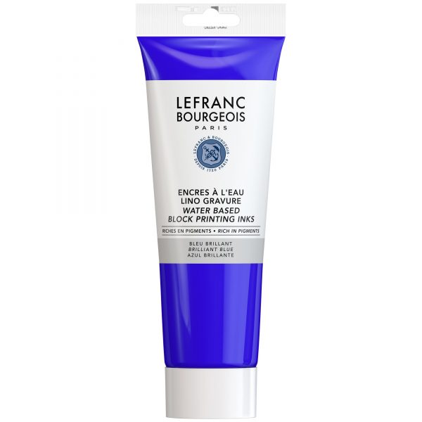 Encre Linogravure - Bleu Brillant - 250ml