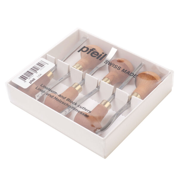 Pfeil - Assortiment de 6 outils pour gravure sur Lino et Bois LS A