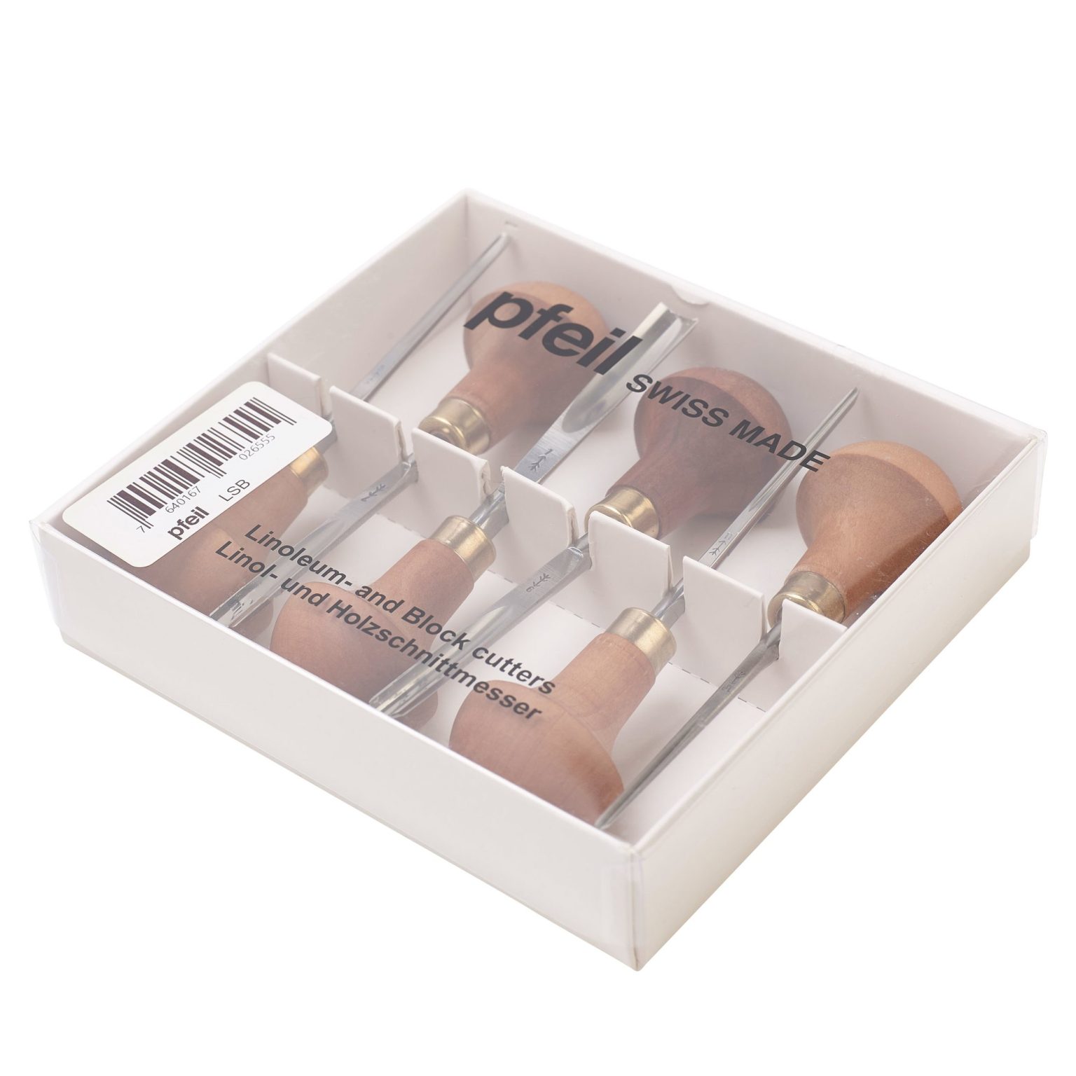 PFEIL Lino & Wood Engraving Tools Set of 6, LS C Charbonnel