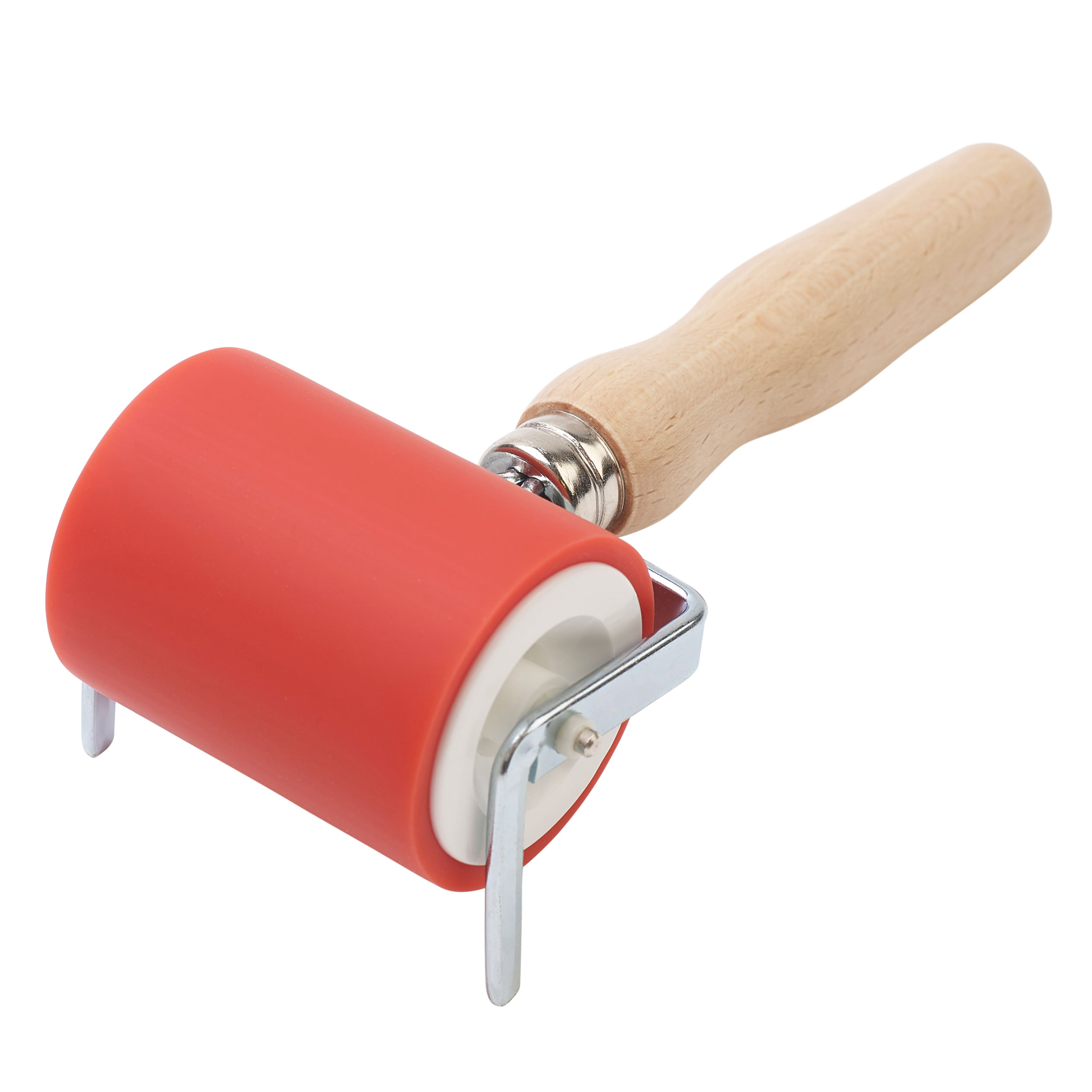 American Educational Products A-131200 ABIG Ink Roller, 11.8 (5 mm=0.2)  Rubber Thickness Aluminum Core and Beechwood Handle